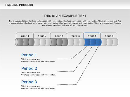 Caja de herramientas de proceso de la línea de tiempo, Diapositiva 8, 00531, Timelines & Calendars — PoweredTemplate.com
