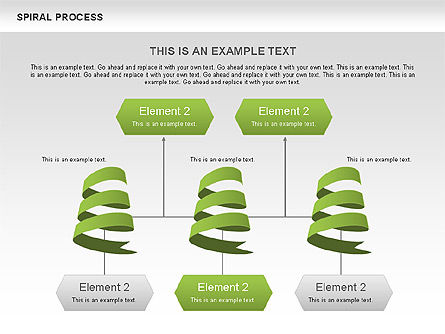 Diagrama de proceso en espiral, Diapositiva 10, 00537, Diagramas de proceso — PoweredTemplate.com