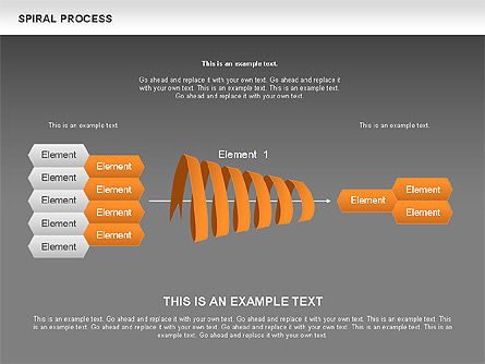 Spiral Process Diagram, Slide 11, 00537, Process Diagrams — PoweredTemplate.com