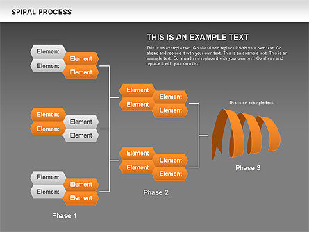 Diagramma di processo a spirale, Slide 14, 00537, Diagrammi di Processo — PoweredTemplate.com