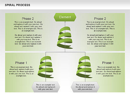 Spiral Process Diagram, Slide 7, 00537, Process Diagrams — PoweredTemplate.com