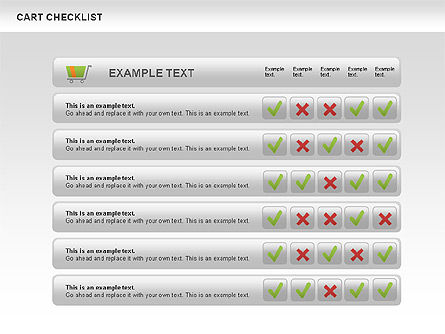 Cart checklist toolbox, Deslizar 12, 00538, Diagramas de Etapas — PoweredTemplate.com
