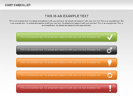 Cart checklist toolbox, Deslizar 2, 00538, Diagramas de Etapas — PoweredTemplate.com