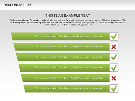 Winkelwagen checklist toolbox, Dia 3, 00538, Stage diagrams — PoweredTemplate.com