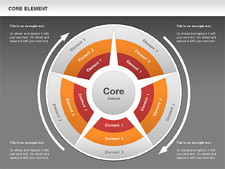 Schéma de processus du cycle, Diapositive 14, 00539, Schémas de procédés — PoweredTemplate.com