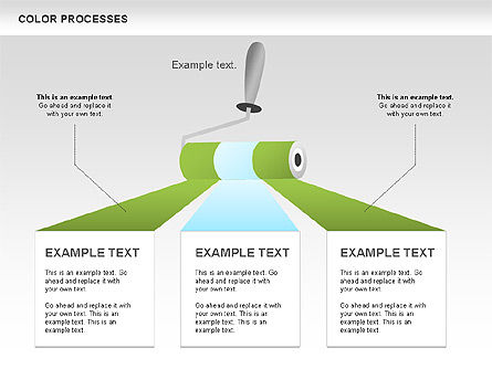 Schéma de processus couleur, Diapositive 14, 00540, Schémas de procédés — PoweredTemplate.com