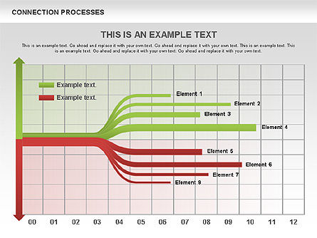 Diagrama del árbol de procesos divididos, Diapositiva 12, 00542, Diagramas de árbol — PoweredTemplate.com