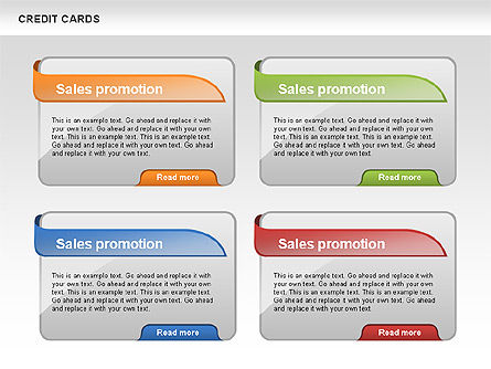 Caja de herramientas de tarjetas de crédito, Diapositiva 9, 00543, Gráficos circulares — PoweredTemplate.com