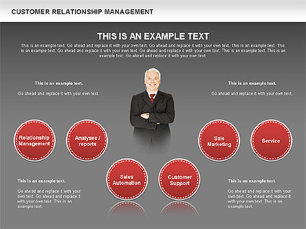 Diagram Manajemen Hubungan Pelanggan, Slide 13, 00544, Model Bisnis — PoweredTemplate.com