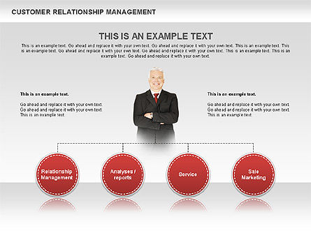 Diagram Manajemen Hubungan Pelanggan, Slide 7, 00544, Model Bisnis — PoweredTemplate.com