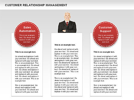Diagramas de gestión de relaciones con clientes, Diapositiva 9, 00544, Modelos de negocios — PoweredTemplate.com