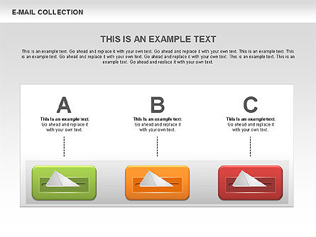 E-Mail Shapes Collection, Slide 10, 00547, Shapes — PoweredTemplate.com