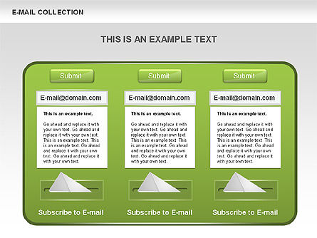E-Mail Shapes Collection, Slide 5, 00547, Shapes — PoweredTemplate.com
