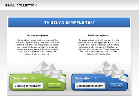 E-Mail Shapes Collection, Slide 9, 00547, Shapes — PoweredTemplate.com