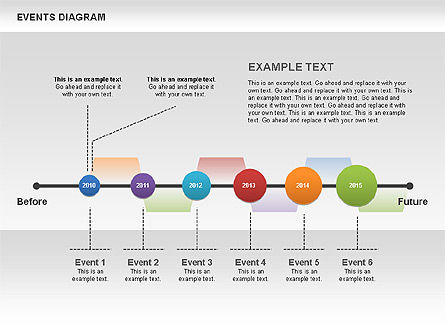 Diagrama de eventos, Diapositiva 4, 00548, Timelines & Calendars — PoweredTemplate.com