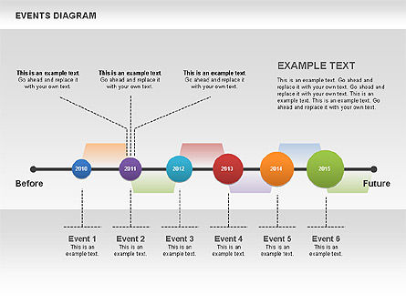 Diagrama de eventos, Diapositiva 5, 00548, Timelines & Calendars — PoweredTemplate.com