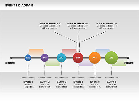 Diagrama de eventos, Diapositiva 7, 00548, Timelines & Calendars — PoweredTemplate.com