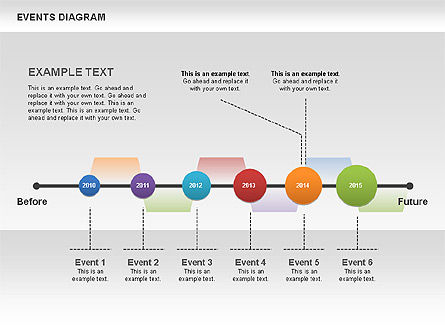 Diagrama de eventos, Diapositiva 8, 00548, Timelines & Calendars — PoweredTemplate.com