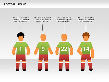 Soccer Team Icons, Slide 9, 00550, Icons — PoweredTemplate.com
