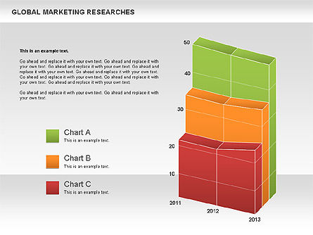 Gráficos en 3D (sin datos), Diapositiva 6, 00551, Modelos de negocios — PoweredTemplate.com
