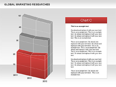 3D Charts (non data-driven), Slide 9, 00551, Business Models — PoweredTemplate.com