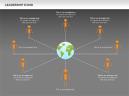 Icone Leadership, Slide 12, 00553, Modelli di lavoro — PoweredTemplate.com