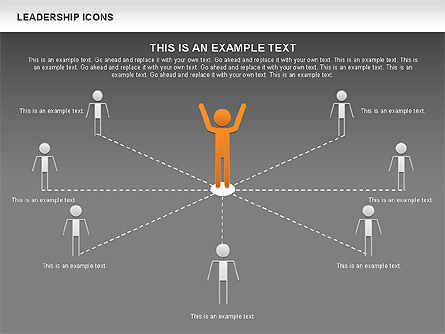 Leadership Icons, Slide 13, 00553, Business Models — PoweredTemplate.com