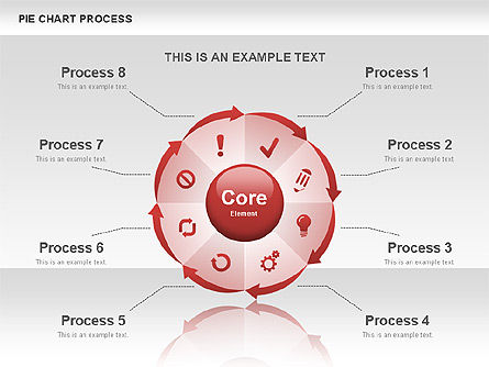 Proceso de diagrama de sectores, Diapositiva 3, 00555, Diagramas de proceso — PoweredTemplate.com