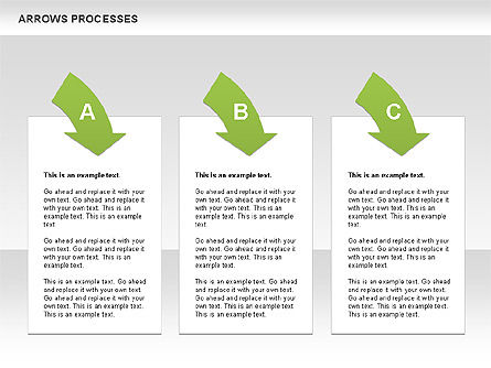 Processes with Curved Arrows Toolbox, Slide 4, 00558, Shapes — PoweredTemplate.com