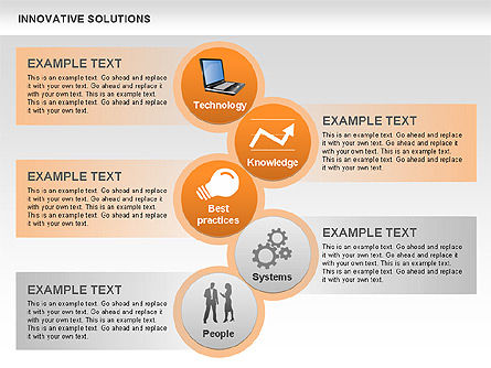 Diagramme de solutions innovantes, Diapositive 11, 00561, Schémas de procédés — PoweredTemplate.com
