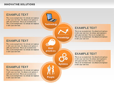 Diagramme de solutions innovantes, Diapositive 13, 00561, Schémas de procédés — PoweredTemplate.com
