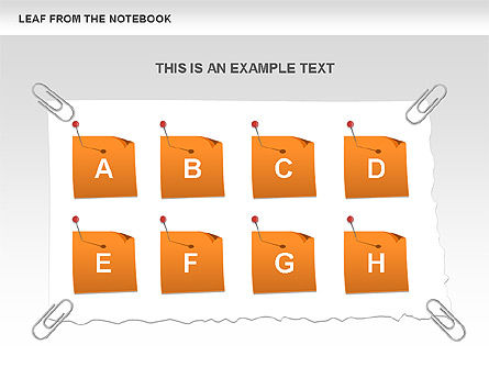 Notebook Sheets Diagram, Slide 10, 00562, Stage Diagrams — PoweredTemplate.com