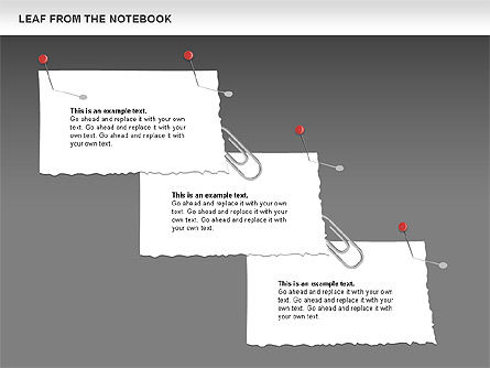 Notebook diagrama de folhas, Deslizar 15, 00562, Diagramas de Etapas — PoweredTemplate.com