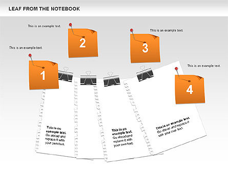 Notebook Sheets Diagram, Slide 8, 00562, Stage Diagrams — PoweredTemplate.com