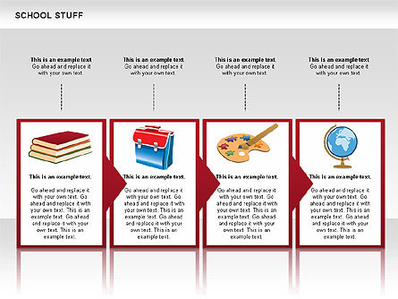 Ikon Dan Bentuk Sekolah, Slide 9, 00564, Bagan dan Diagram Pendidikan — PoweredTemplate.com