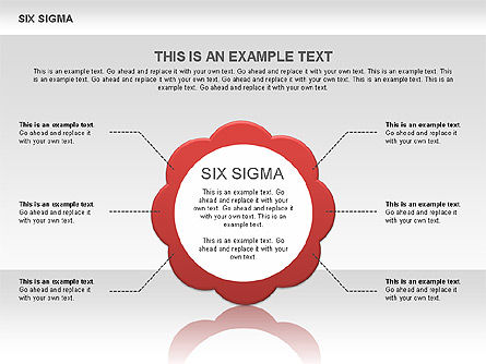 Six sigma, Dia 8, 00566, Businessmodellen — PoweredTemplate.com