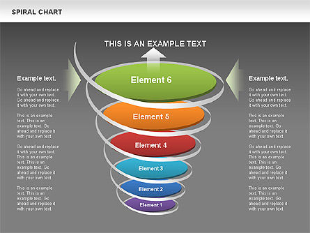 Spiral Funnel Chart, Slide 14, 00568, Process Diagrams — PoweredTemplate.com
