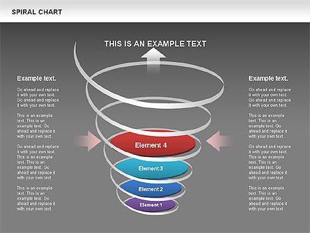 Spiral Funnel Chart, Slide 15, 00568, Process Diagrams — PoweredTemplate.com