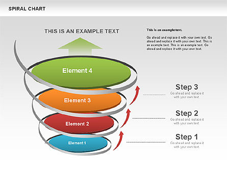 Gráfico de embudo espiral, Diapositiva 3, 00568, Diagramas de proceso — PoweredTemplate.com