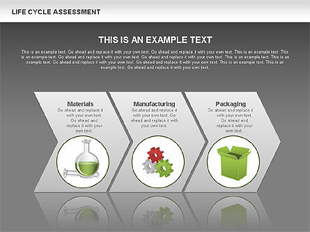 Life Cycle  Assessment Diagram, Slide 13, 00573, Process Diagrams — PoweredTemplate.com