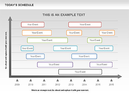 Schedule Diagram, Slide 10, 00575, Timelines & Calendars — PoweredTemplate.com