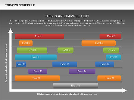Schedule Diagram, Slide 11, 00575, Timelines & Calendars — PoweredTemplate.com