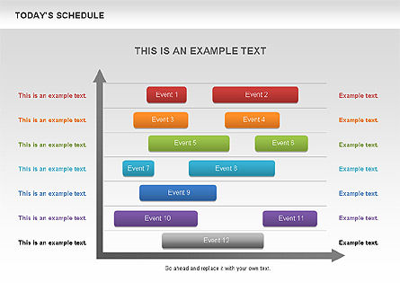 Schéma de l'horaire, Diapositive 6, 00575, Timelines & Calendars — PoweredTemplate.com