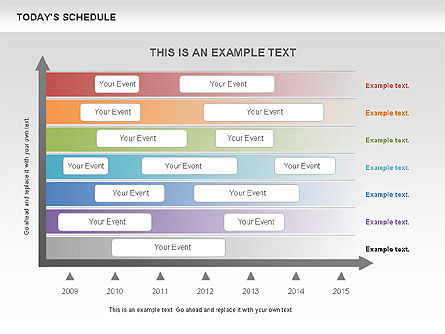 Schedule Diagram, Slide 7, 00575, Timelines & Calendars — PoweredTemplate.com