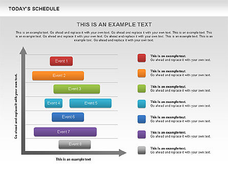 Schedule Diagram, Slide 8, 00575, Timelines & Calendars — PoweredTemplate.com