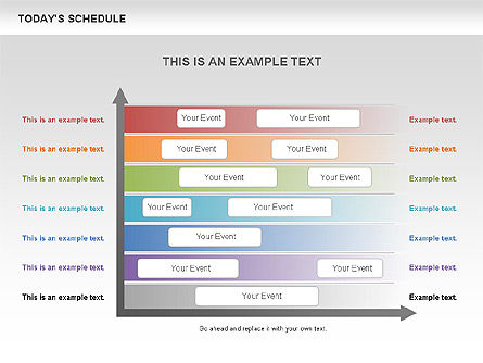 Schedule Diagram, Slide 9, 00575, Timelines & Calendars — PoweredTemplate.com
