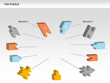 Yen Puzzle Diagram, Slide 5, 00579, Puzzle Diagrams — PoweredTemplate.com