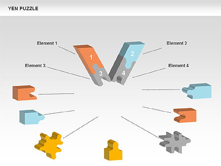 Yen Puzzle Diagram, Slide 7, 00579, Puzzle Diagrams — PoweredTemplate.com