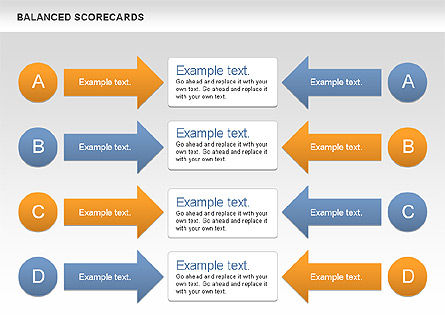 Balanced Scorecards Diagram, Slide 8, 00587, Business Models — PoweredTemplate.com