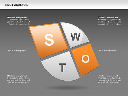 SWOT Analysis Petals Diagram, Slide 12, 00589, Business Models — PoweredTemplate.com